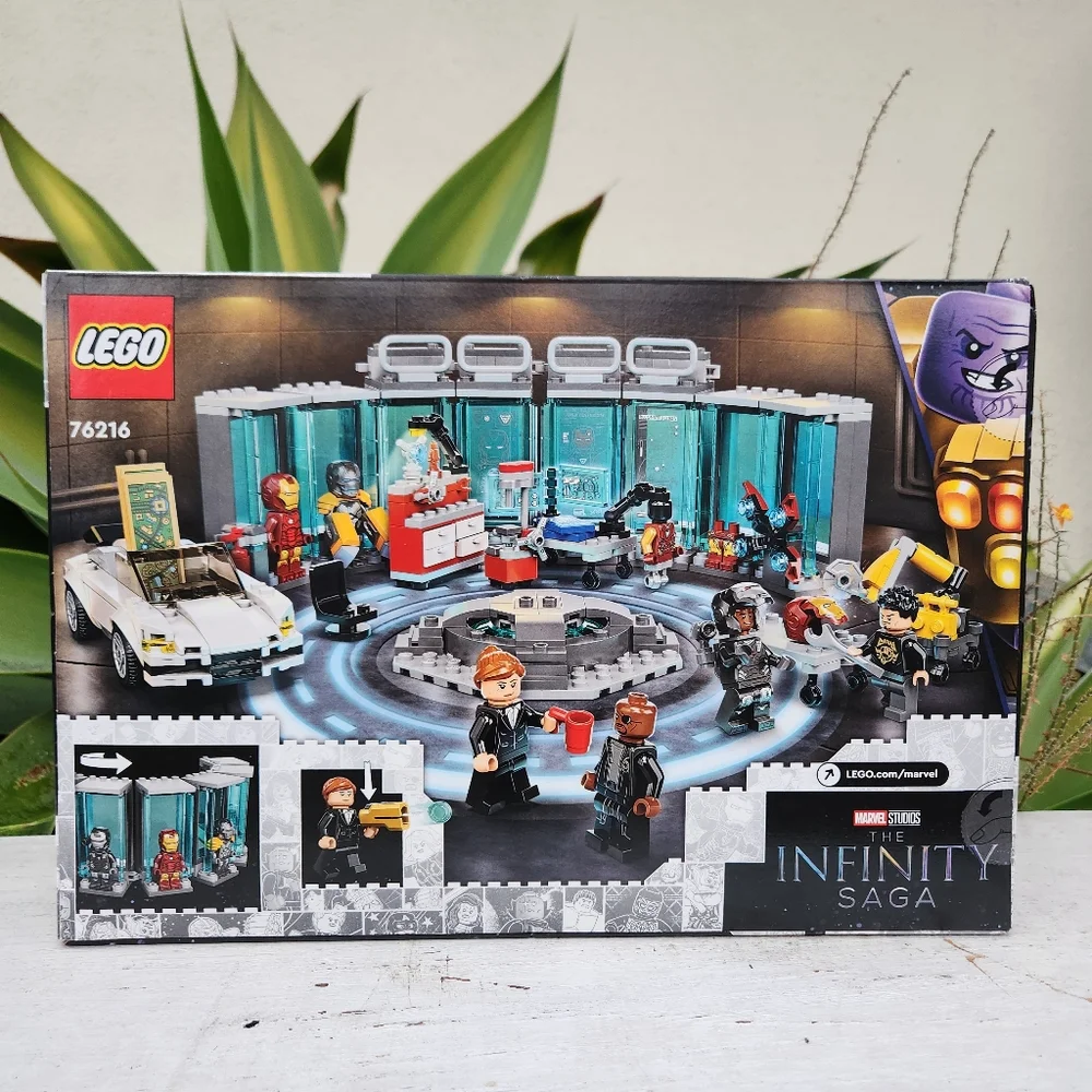 NEW LEGO Marvel Iron Man Armory Toy Building Set 76216 Avengers Lego Set with MK - Picture 10 of 14